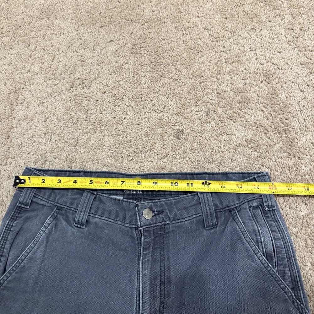 Carhartt Carpenter Pants Men's 32x33 Gray Workwear Straight Fit 102821-029 - Picture 6 of 8